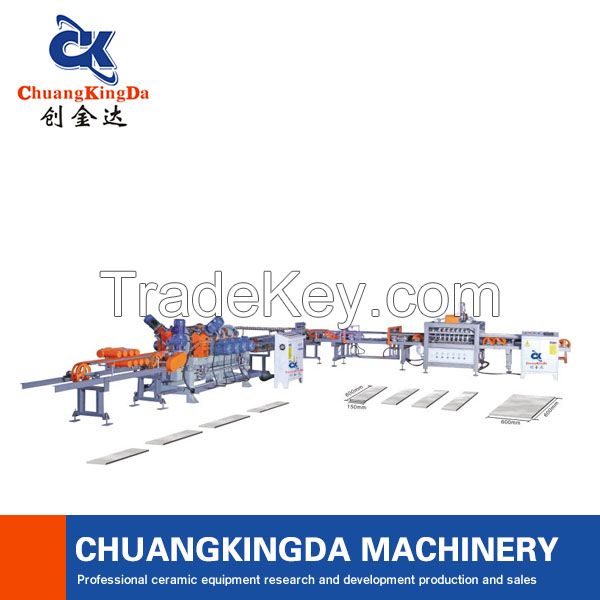 Full Automatic Ceramic Tiles Dry Type Multi Blade Cutting Squaring Machine Production Line