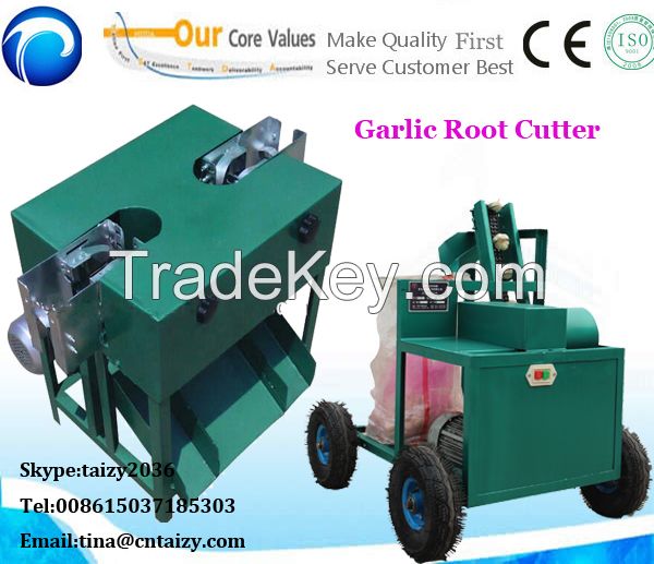 High Speed Garlic Root Cutting Machine | Fresh Garlic Cutter Machine