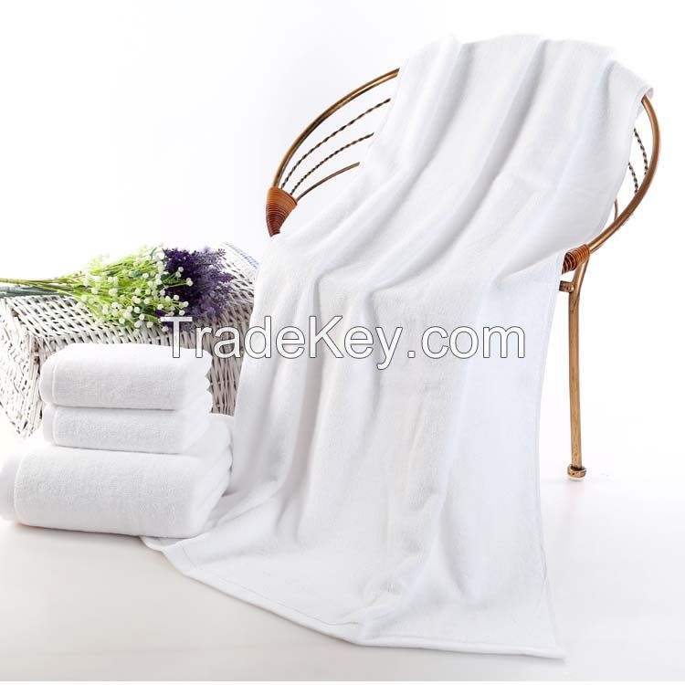 hotel white bath towel