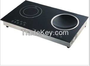 2-Zone Built-in Induction Cooker &amp; Wok -Touch Panel  Type