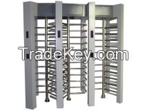 Stainless steel Triple channel access control system full height turnstile