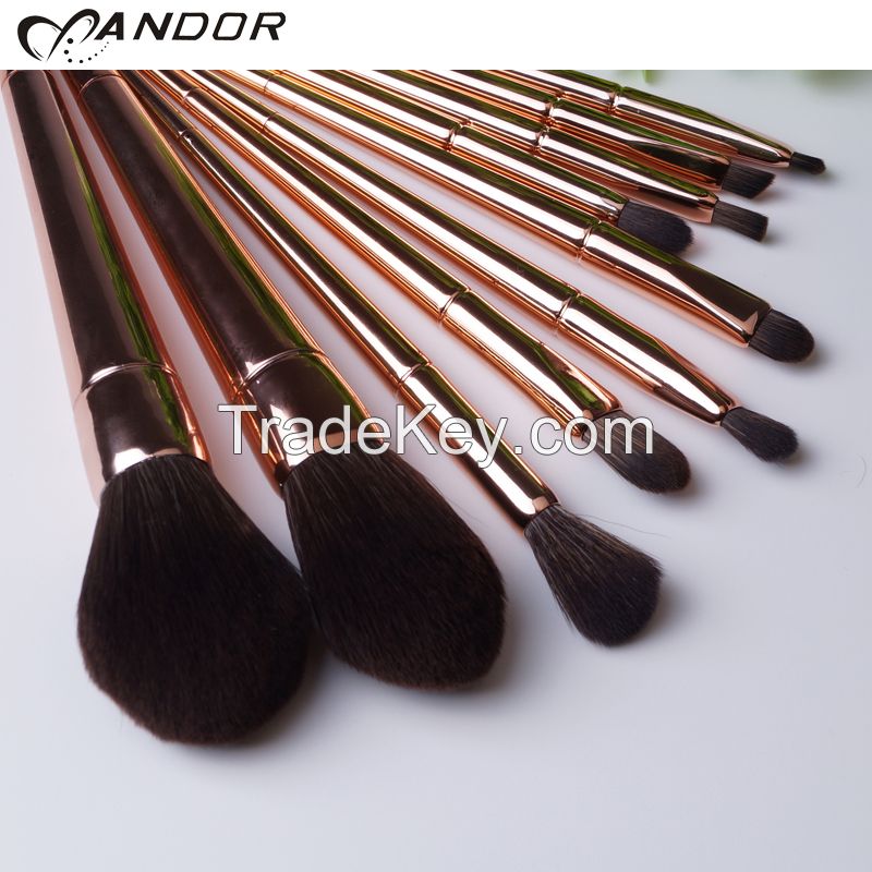 Most popular high quality gold color make up brushes