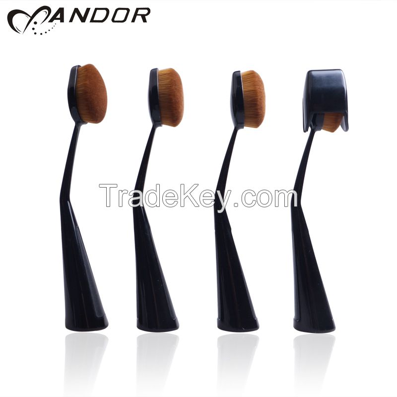 2016 New Can Stand Oval Makeup Brushes Set