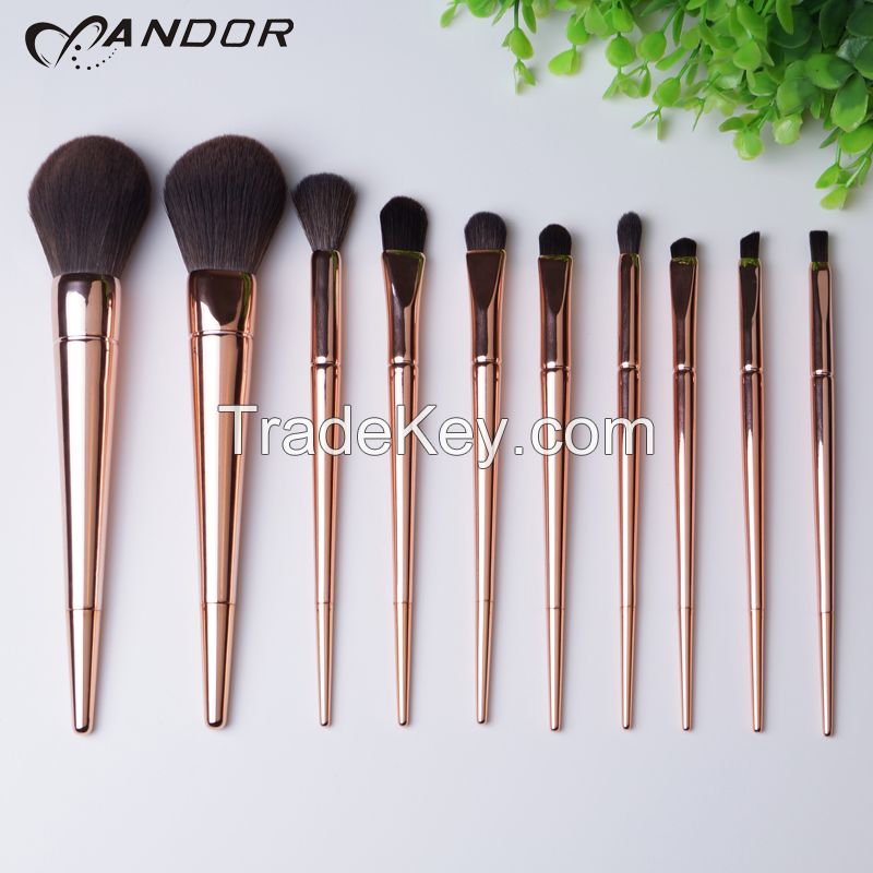 Most popular high quality gold color make up brushes