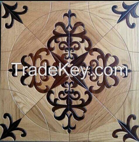 Oak parquet wood flooring