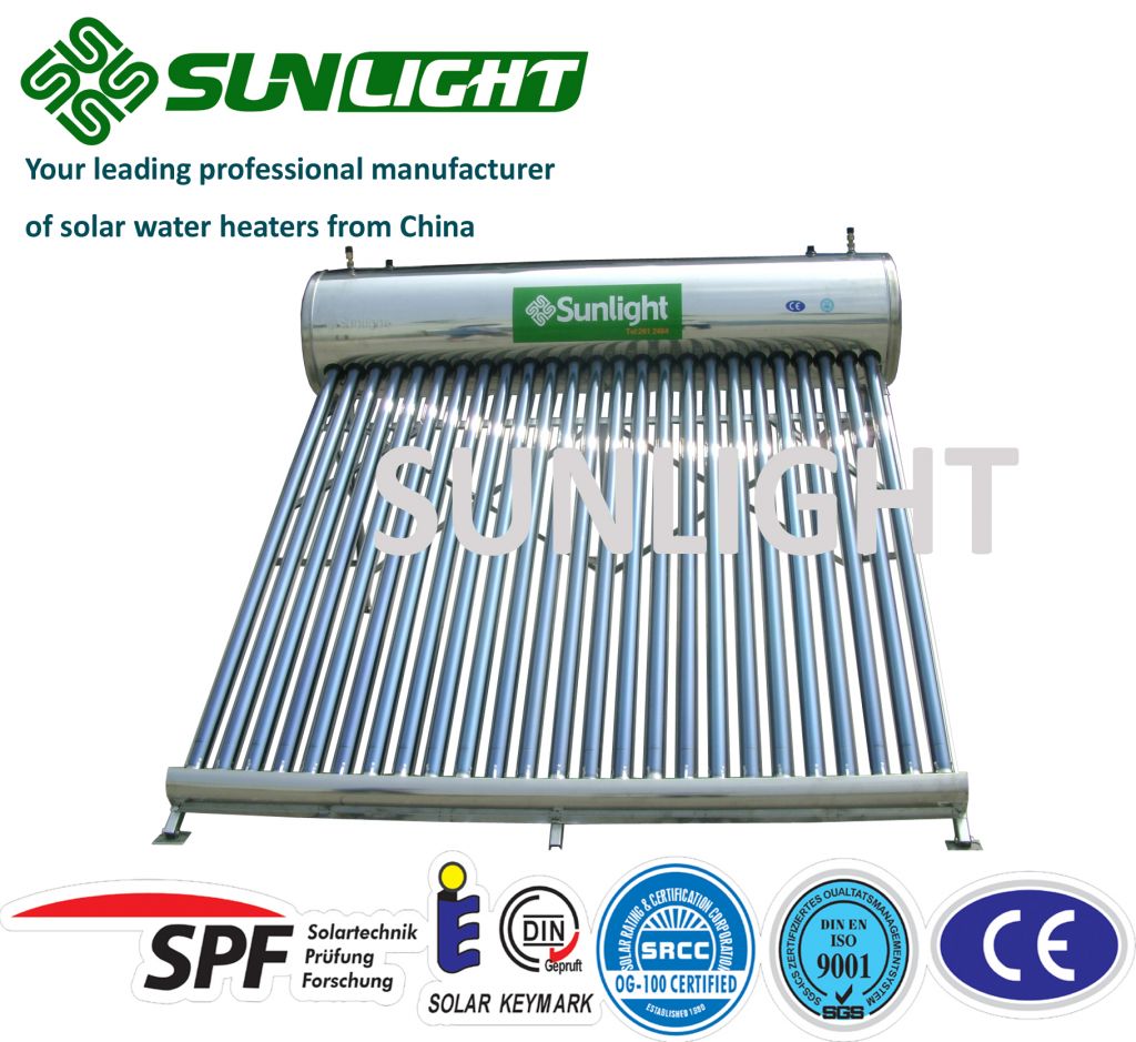 High efficiency Pre-heated pressurized solar water heater