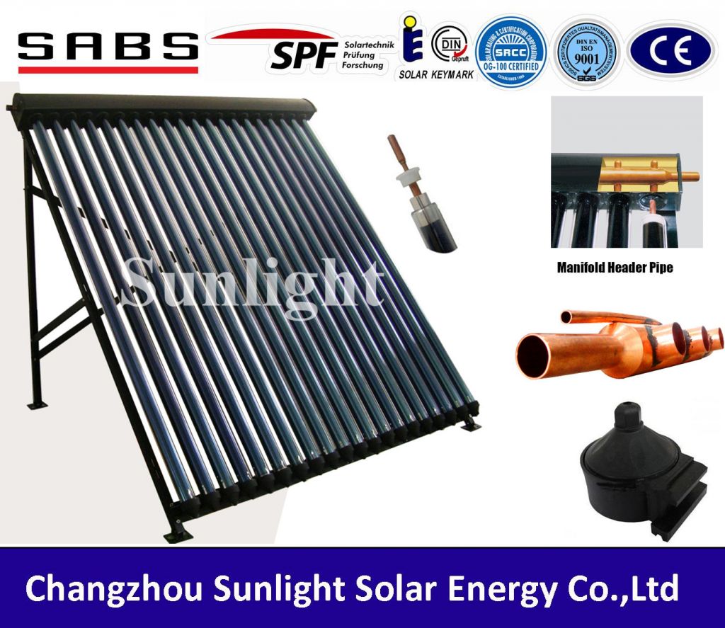 Split pressurized solar water heater