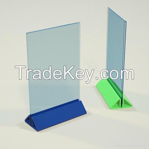 Acrylic Table Menu Card Holder 5 by 7-Inch Clear