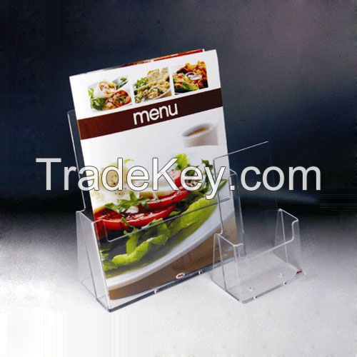 Full Page 8.5 X 11" Acrylic Literature Document Brochure Menu Holder