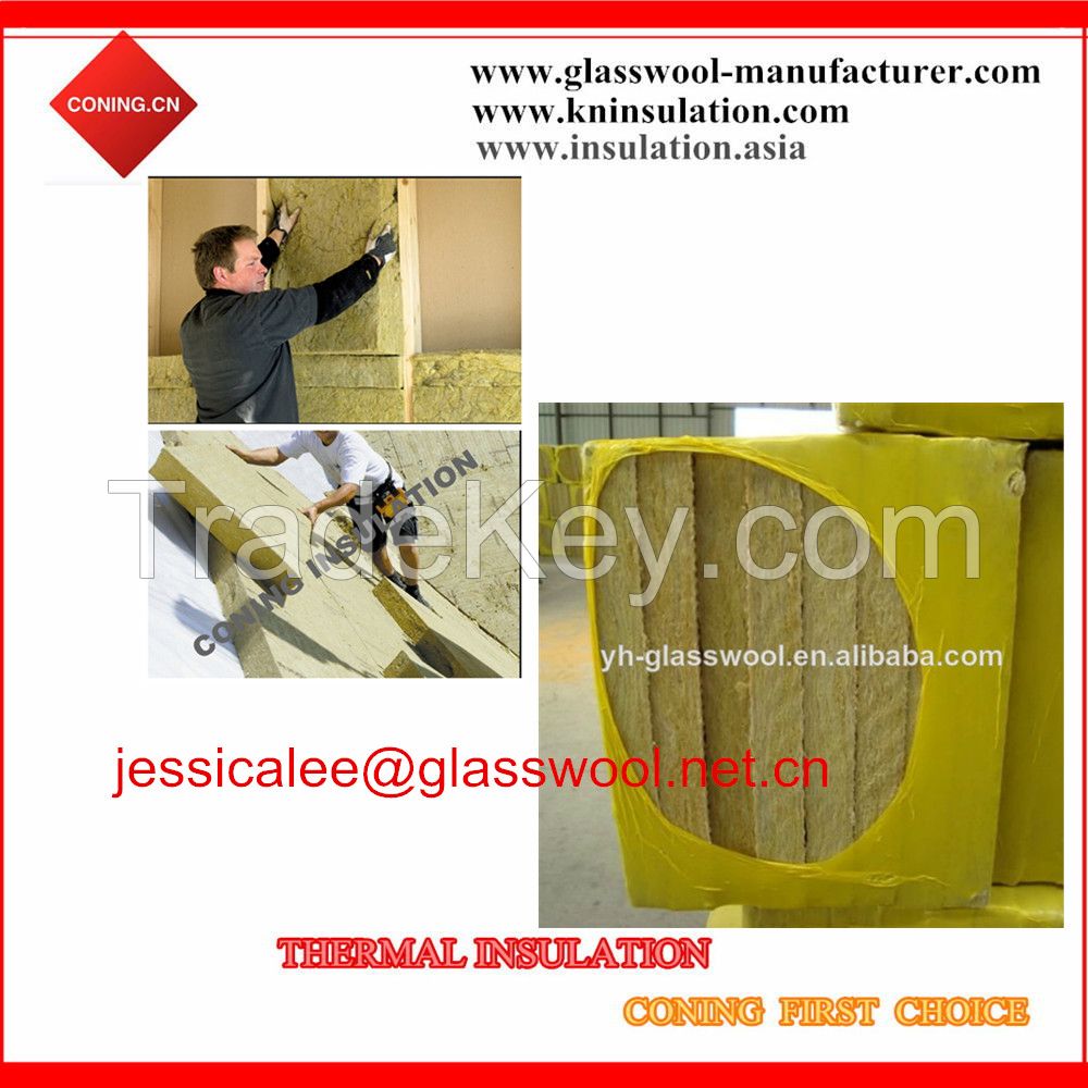 Insulation Rock wool board, mineral wool board for external wall