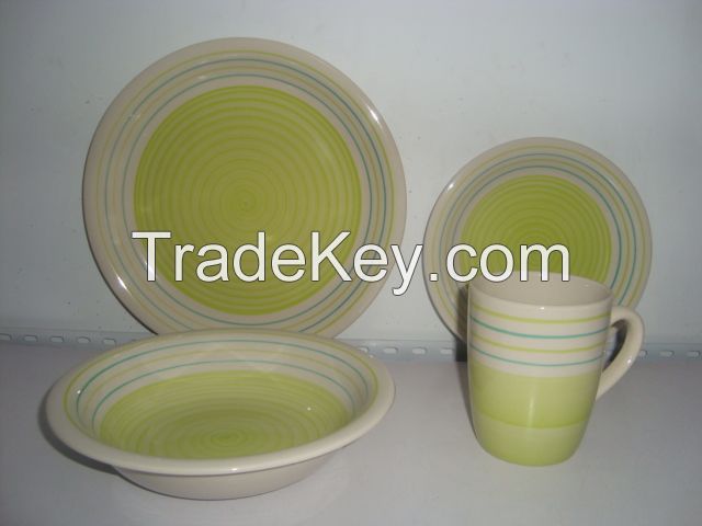 16 pcs hand painted dinnerware sets