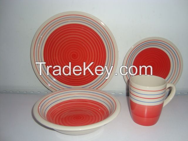 16 pcs hand painted dinnerware sets