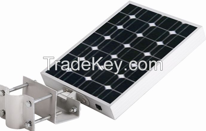 integrated solar landscape light