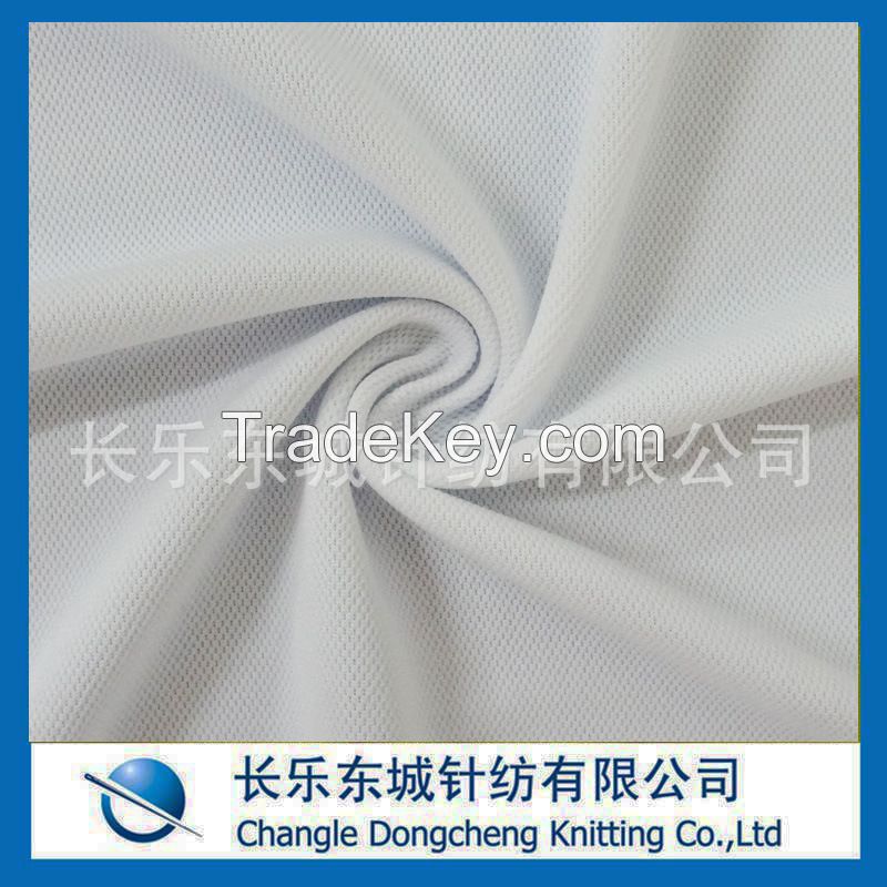 Polyester pique fabric for polo shirt