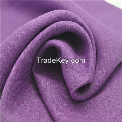 pure linen dyed fabric for garment