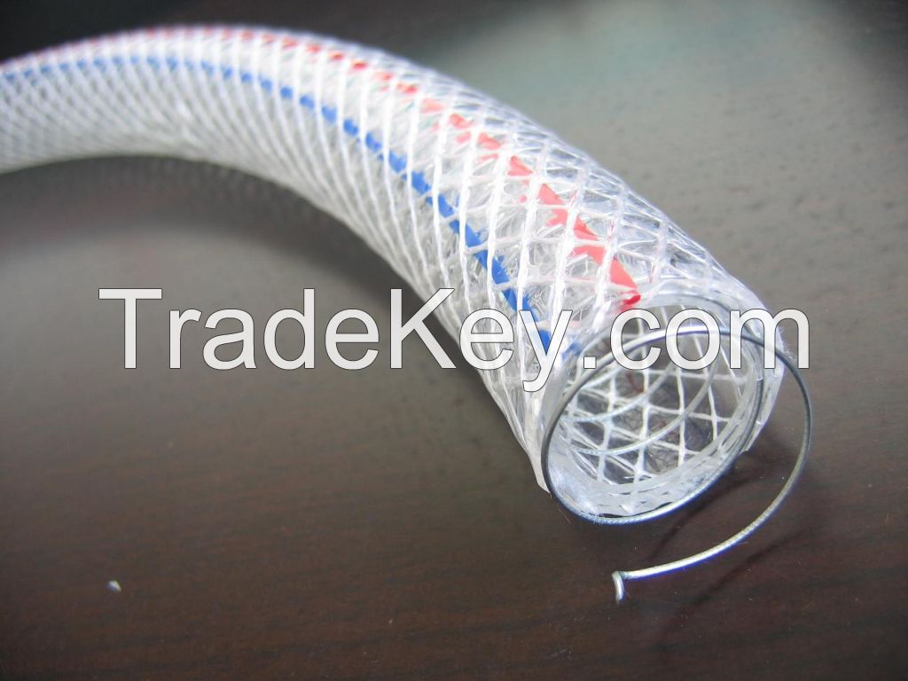 pvc high-intensity polyester fiber and steel wire reinforced hose 