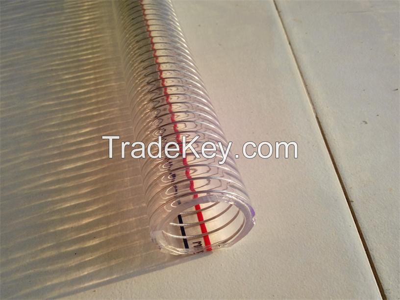 pvc spiral steel wire reinforced hose