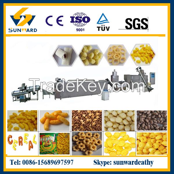 Hot selling auto puffed snack food machine