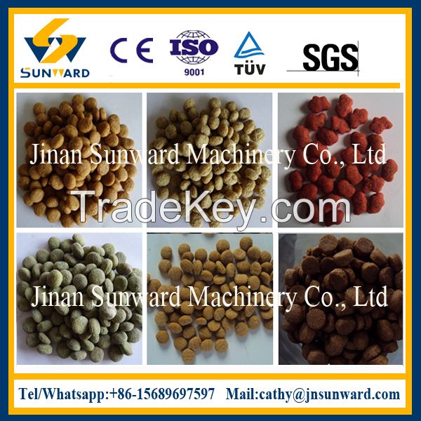 Low price pet feed pellet machinery, dog fodo making machine for sale