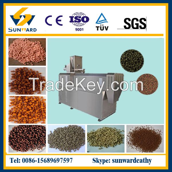 Dry floating fish food machine, feed extruder processing line
