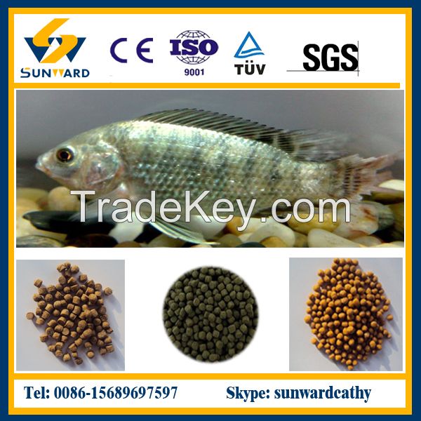 Floaing fish food making machinery, fish food pellet processing line