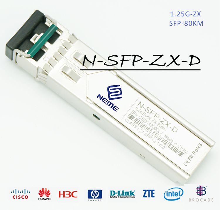 SFP Transceiver NET6314 1.25Gb/s 40KM 1550nm Duplex LC , SFP, N-SFP-ZX-D