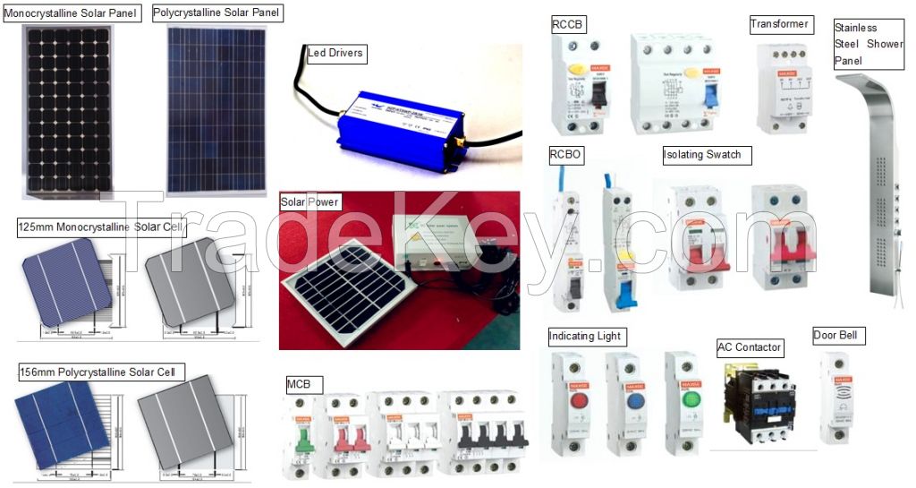 Solar Panel/Led Driver/Solar Power /Isolating Swatch/RCBO/RCCB/MCB/AC