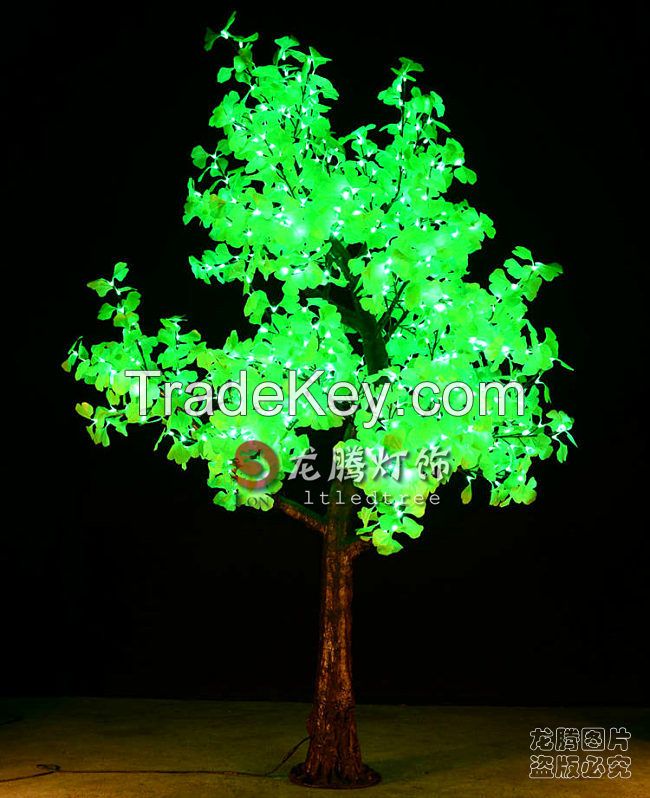 Outdoor Gingko tree lighting