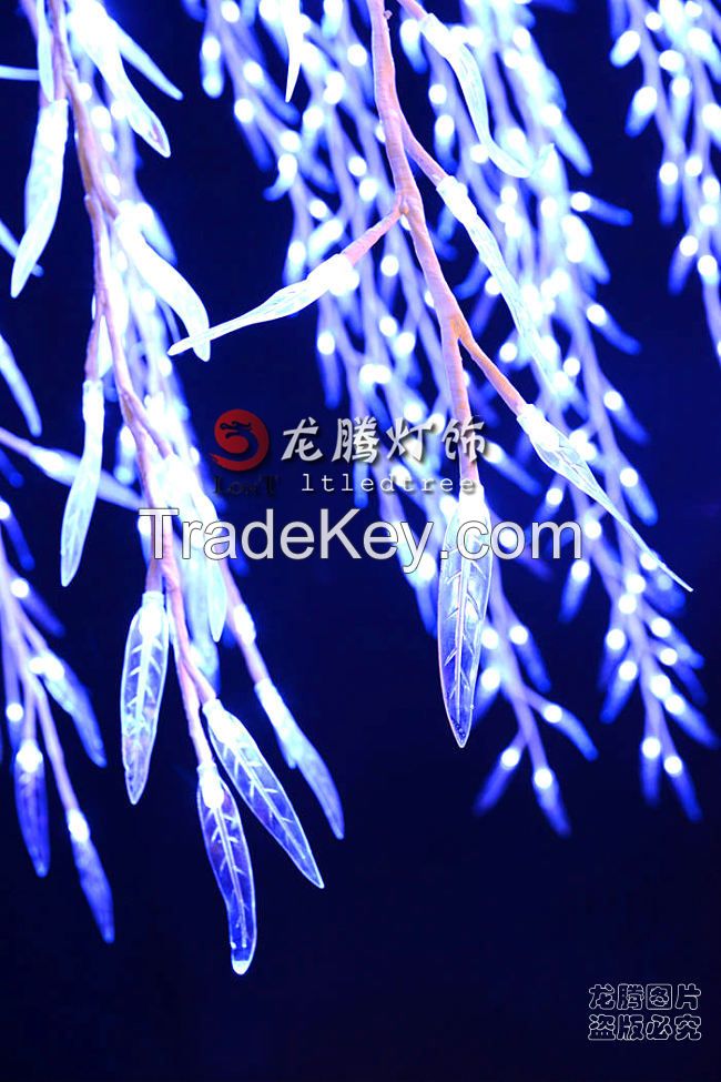 Outdoor decoration led white willow tree