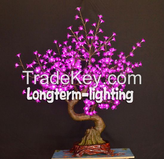 2014 indoor decorative lighted led bonsai tree