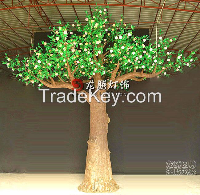Beautiful Giant led decoration peach tree, 5m garden lighting tree decoration