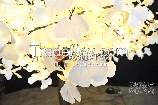 High simulation Led gingko tree waterproof, outdoor lighted trees