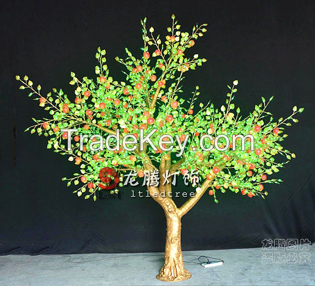 New design led tree light/Golden apple tree with lights