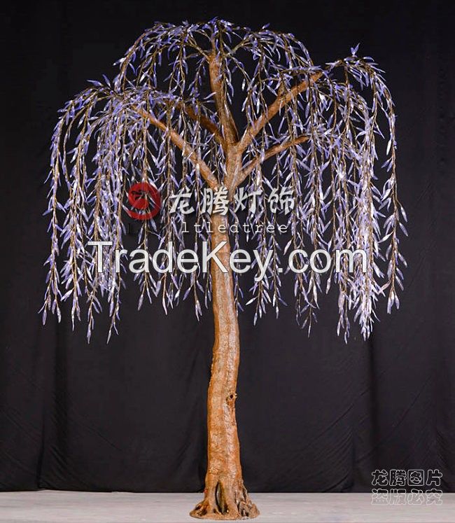 24V super simulation led lighted willow tree