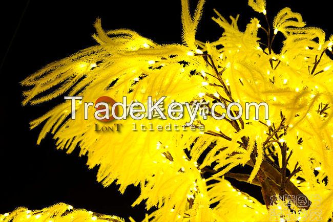 Led decorative setaria grass lighted trees