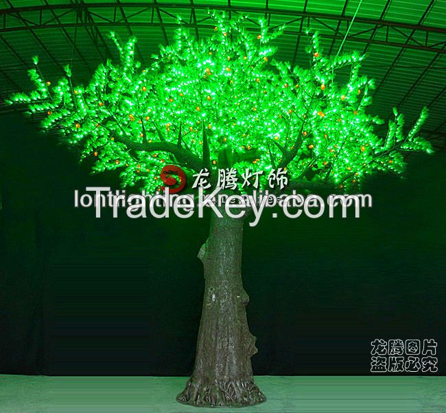 2014 led light tree, towering pine leaf tree lighting