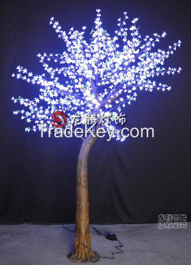 7ft white led blossom cherry tree white