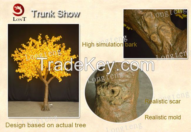 Artificial led maple tree light, 3.5m Halloween decoration led tree