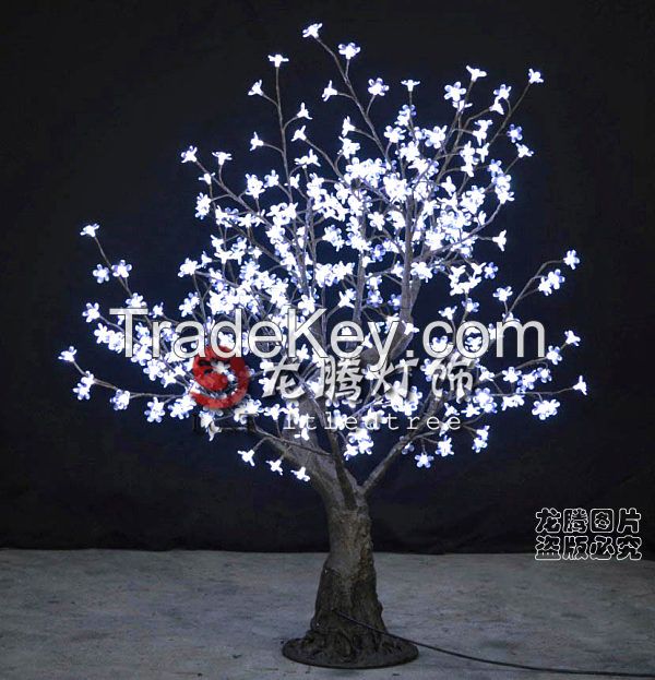 lighted led bonsai tree, white indoor blossom tree