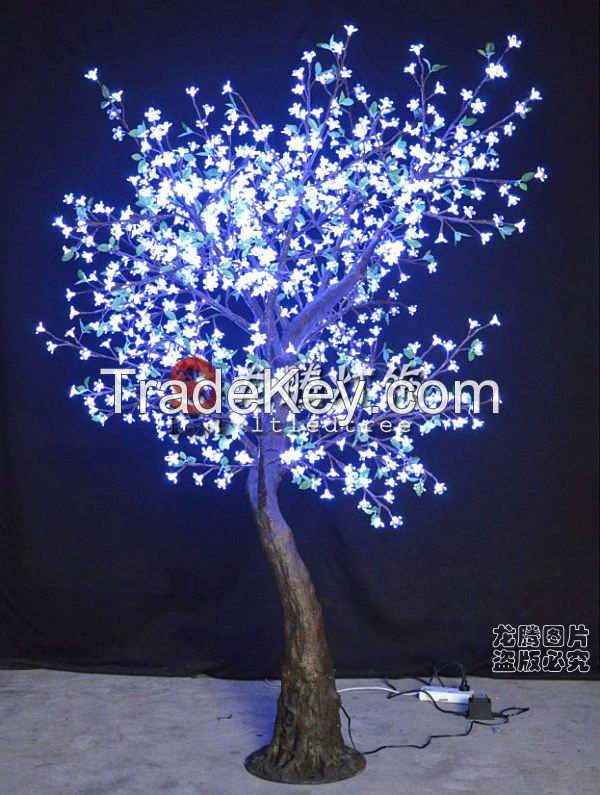 Led peach blossom tree, 24V outdoor decoration led tree lighting