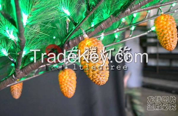 3.5m Led pine tree light with good material, led christmas tree