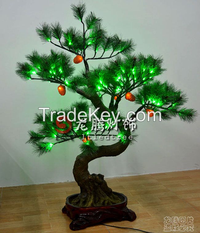 LED Cedar tree light bonsai for indoor