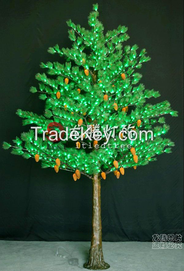 3.5m Led pine tree light with good material, led christmas tree