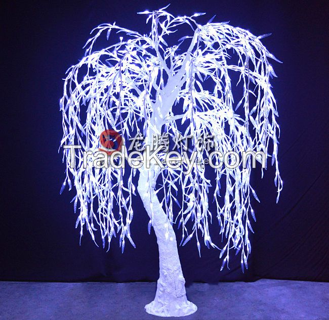 Led weeping willow tree light