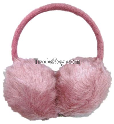 Artificial fur ear warmer