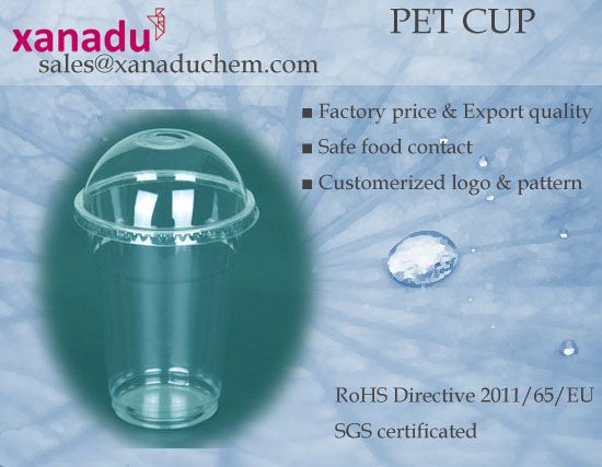 PET Cups (PolyethyleneÂ Terephthalate ) Disposable plastic cup