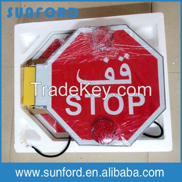 safety auto turning warning labels customize stop sign
