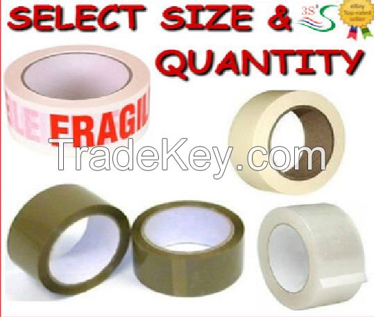 Opp Strong adhesive carton sealing tape , 50mm tan / yellow packaging tapes