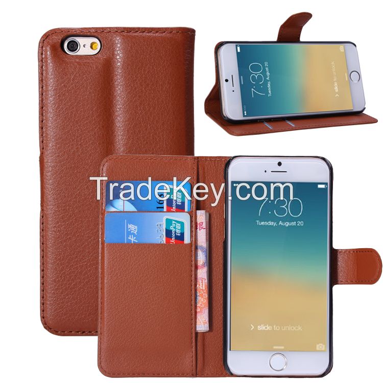 Leather wallet case For iphone 6 4.7 inch