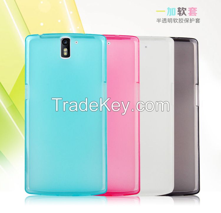 High Quality Rubber Matte Clear Soft TPU Case For OnePlus Back Cover O